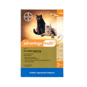 Advantage Multi Gatos Hasta 4kg 0.4ml 30 DIAS