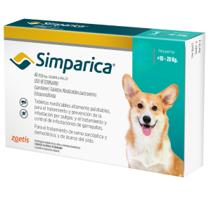 Simparica 40mg 10-20kg 35 DIAS
