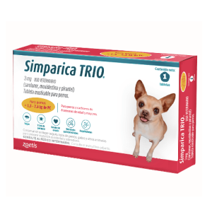 Simparica Trio 1tab 1.3 - 2.5 KG 35 DIAS
