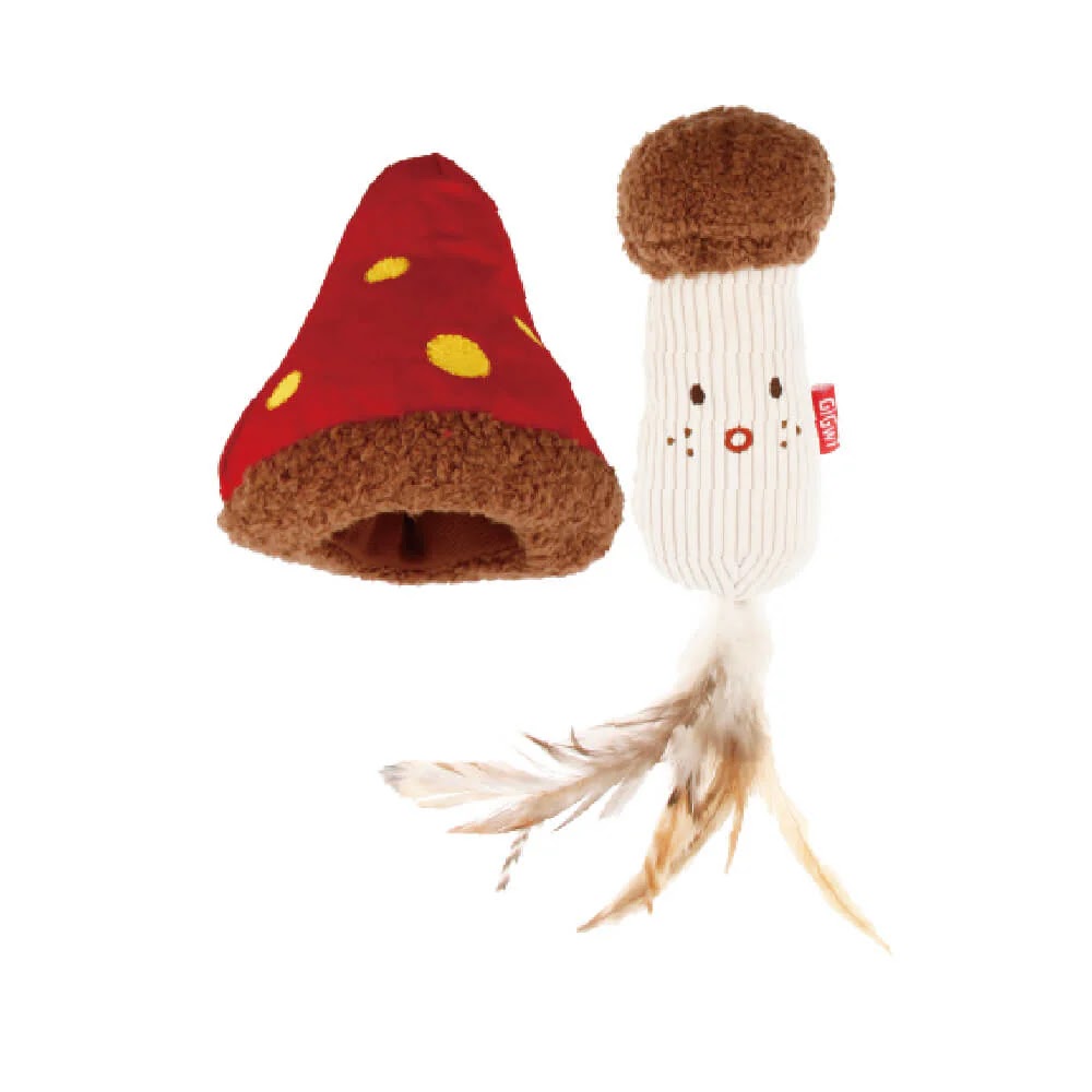 Gigwi Catch Scratch 2 In 1 Mushroom Catnip
