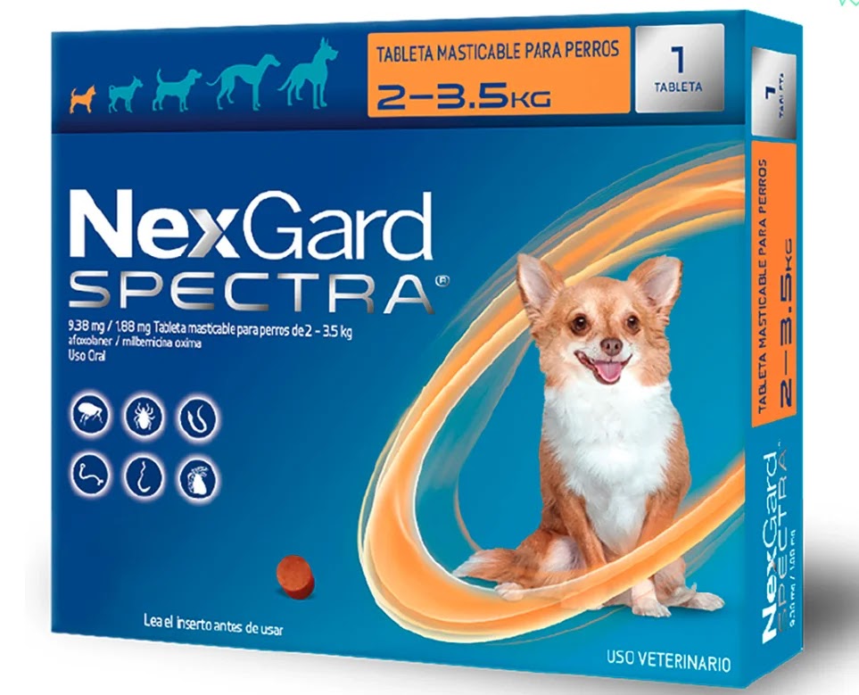Nexgard Spectra 2 A 3.5kg Naranja 1 MES