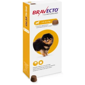 Bravecto 2-4.5 KG Amarillo 3m 3 MESES